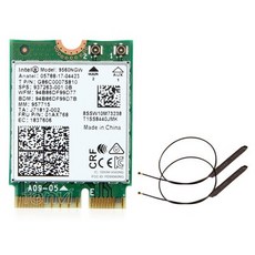 MHF4 UF.L 안테나 Windows 10을 가진 인텔 9560 AC 9560NGW 1.73Gbps Wifi 802.11ac Bluetooth 5.0 무선 랜, 02 2pcs antenna