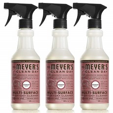 미세스 메이어스 다목적 세정제 473ml(16oz) 3팩 로즈마리 클린 데이 Mrs. Meyer's Clean Day Multi-Surface Everyday Cleaner Rosemary 16 fl oz 3 ct