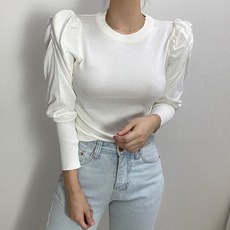 슈잼마켓 / 왕 어깨퍼프 라운드넥 티셔츠
