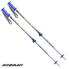 2324 키자키 길이조절 아동 주니어 스키폴 일본 제조 - 슬라럼 KPBB-7050 블루 70-105cm
