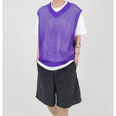 남자니트망사조끼