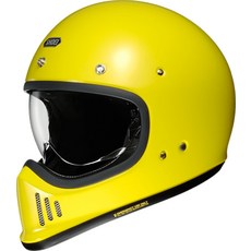 일본 SHOEI EX-ZERO 레트로 할리 라떼 무료 등산 오토바이 풀 페이스 헬멧 스팟, L, 노란색