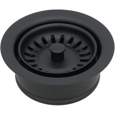 음식물처리기 가정용 음쓰 씽크대 쓰레기 프리미어 구리 제품 D 130BLK 3.5인치 디럭스 처리 배수구 바구니 포함 매트 블랙
