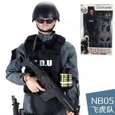 경찰 군인 인형 프라모델 특수부대 피규어 밀리터리 피규어 군인 모형, NB05(SDU)