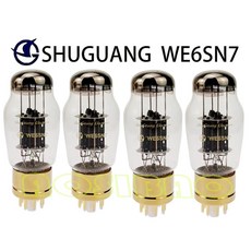 파워앰프 Shuguang 진공관 업그레이드 CV181 6H8C 6N8P 6SN7 전자 밸브 DIY 앰프 키트 HIFI 오디오 램프 매칭 쿼드 WE6SN7, 03 4PCS WE6SN7, 4PCS WE6SN7