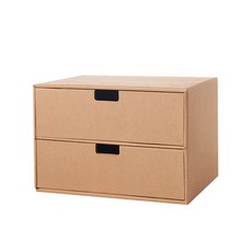 소품 수납 정리 DIY 골판지 서랍장 수납장 정리함 3-3, 3단3칸, 1개