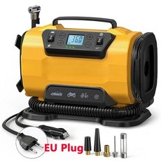 EAFC 자동차 공기 펌프 110V-230V 타이어 다기능 이중 실린더 고출력 압축기 팽창기 도구, 02 AC-DC EU Plug Type_01 CHINA, 한개옵션2, 01 CHINA