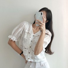 레이스뜨개카라