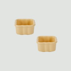 베터핑거 레미킨 사각 소스볼 종지, 옐로우, 2개