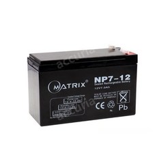  Matrix NP7-12 12V 7Ah 납산 배터리 UPS 무정전 전원 공급 장치 EPS, Free, 1개 