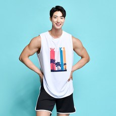 위크나인 남자래쉬가드 나시 N_4, FREE, N_4 남성 나시 화이트