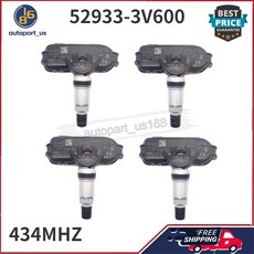 타이어 압력 모니터 센서 현대 그랜저 [HG] 2011-2014 현대 I40 [VF] 2014-2019 기아 리오 [UB] 2011-2017 52933-3V600, 1.(4PCS) 52933-3V600, 1.(4PCS) 52933-3V600