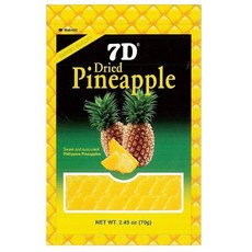 아이코 AICOH 7D 드라이 파인애플 70g 일본 건조 말린 과일 건과일, 아이코 AICOH 7D 드라이 파인애플 70g 일본 건, 1개