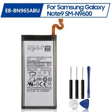 교체 배터리 EB-BN965ABU 삼성 갤럭시 노트 9 노트 9 SM-N9600 N960F N960U N960N N960W 4000mAh 전화 배터