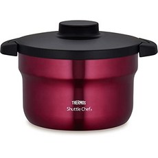  써모스 진공보온조리기 셔틀쉐프 2.8L (3~5인용) 레드 조리냄비 불소코팅가공 KBJ-3001R, 1개, 상품명참조 