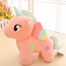 칠나무 귀여운 유니콘 인형 25cm 30cm 안고자는 쿠션 인형 캐릭터베개 MRWJ0703-3, 핑크
