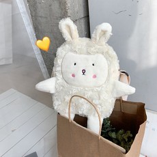 B03991 여대생가방 숄더 레트로 인형 여성가방 캐주얼 토트백 데일리 체인 버킷백 펀칭 누빔 캔버스