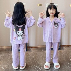 산리오 어린이 잠옷 쿠로미 마이멜로디 시나모롤 포차코 파자마 키즈 초등 잠옷 상하세트