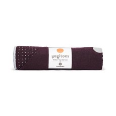  요가 필라테스 다이어트 Yogitoes 매트 타월 - 경량 빠른 건조 극세사 미끄럼 방지 기술 핫 요가 빈야사 및 파워에 사용 180cm(71인치) 인덜지 퍼플, 1.71