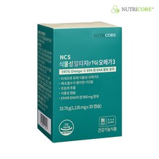 뉴트리코어 NCS 식물성 알티지 오메가3, 1개, 30정