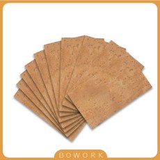 10PCS 자연 테너 색소폰 코르크 목 시트 7cm x 4cm 수리 부품 만들기 뮤지컬 관악기 액세서리, 한개옵션0, 1개