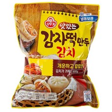 오뚜기 맛있는_감자떡 만두 김치 냉동 600G, 1개, 1개