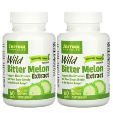 자로우 포뮬러스 야생 비터 멜론 추출물 60정 2팩 Jarrow Formulas Wild Bitter Melon, 2통