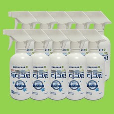 메디크린 500ml X 10개 미국 FDA 인증 옷에 뿌리는 살균소독제 무알콜 소독제 이산화염소수 살균제 소독수 스프레이 분무기