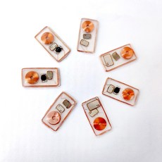 듀얼 주파수 125KHz ID T5577 칩 안테나 COB 코일 투명 실리콘 로트 당 10 개 12*22mm, [01] T5577 and CUID