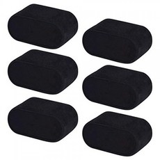 PandaHall Elite 12 개 7.2x4.4x3.5cm 작은 가죽 팔찌 / 시계 쿠션 벨벳으로 덮인 보석 스탠드 블랙 PandaHal
