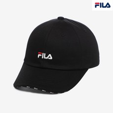 [FILA] 리니어로고 테잎 볼캡_FS3CPD6302X_BLK, BLACK