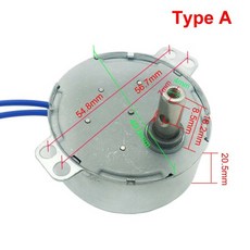 110V 220V AC 로 동기 기어드 모터 50Hz 60Hz 진동 팬 전자 레인지 미니 0.9 70rpm, [11] 30 or 36rpm, 1개