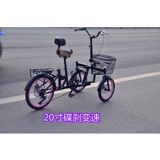 역삼륜 자전거 삼륜 세발 바이크 성인 용 어르신 노인 부모님 짐 칸 유아 동승 삼륜차, Q