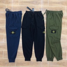 Stone Island 포켓 트윌 스포츠 남녀 동일 캐주얼 팬츠 조거 롱 팬츠 카고 바지