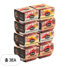 아넬라 100% 생과일 프리미엄 디저트 베스트 8p 세트, 3세트, 200g, 사과 + 바나나 + 사과 + 배 혼합맛