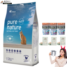 퓨어네이쳐캣덴탈스낵연어치킨