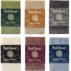 Bali Soap Natural Bar Soap 발리솝 목욕비누 수제비누 여러가지향 100g 6개