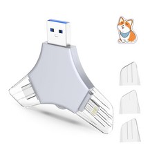 아이폰용 USB 3.0 플래시 드라이브 64GB 사진용 3in1 외장 메모리 사진 키퍼 보관 스틱 V6.93 아이폰/아이패드/안드로이드/PC용 고속 썸 드라이브 - 다크 그레이, 아이폰용 USB 3.0 플래시 드라이브 64GB, 사진