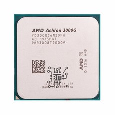 AMD 애슬론 듀얼 코어 쿼드 스레드 CPU 프로세서 3000G X2 3.5 GHz YD3000C6M2OFH 소켓, 한개옵션0 - 애슬론3000g