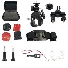 Go Pro 액세서리 헬멧 마운트 GoproHero8/7/6/5/4/Max Yi 4K SJ8Pro Sj9 DSI OSMO Action H8 H9R스포츠 캠코더 케이스, 02 bag only, 01 China
