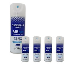 그린 에어파스 쿨 200ml 4개 뿌리는 파스 스프레이