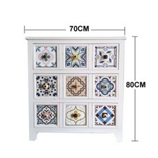 엔틱 나비장 수납장 안방 문양 협탁 자개장 옛날 전통, 흰색 70x30x80