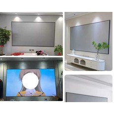 액자 프로젝터 스크린 거실 침실 사무실 영화, 31. 메탈 100인치