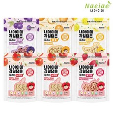 내아이애 아기과자 과일담은 자일리톨 쌀과자 6종 세트, 1개