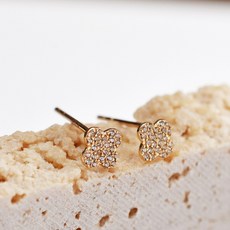 14k클로버귀걸이