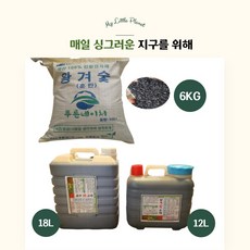  [푸른네이처] 왕겨숯6kg/상토/흙/비료/토양개량제/작물생육제/친환경자재/유기농업자재/단열재/유기물/탈취제/바이오차, 1개, 6kg 