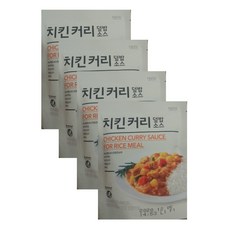 노브랜드 치킨커리 덮밥소스 120g x 4개 총 480g