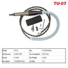 공압 공구 TU-07 TU-06 에어 그라인더 마이크로 다이 세트 35000RPM 래퍼 터보 랩 래핑 연삭 리니어 톱