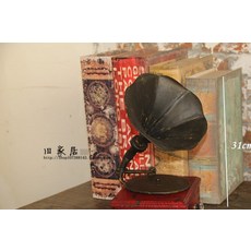 옛날타자기 빈티지 올드 탁자기계 라디오 촬영 사진기 모형 소품 텔레비전 철재 인테리어, T13-빨간색 축음기 모형