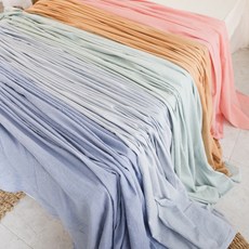 멜란블루체크이불